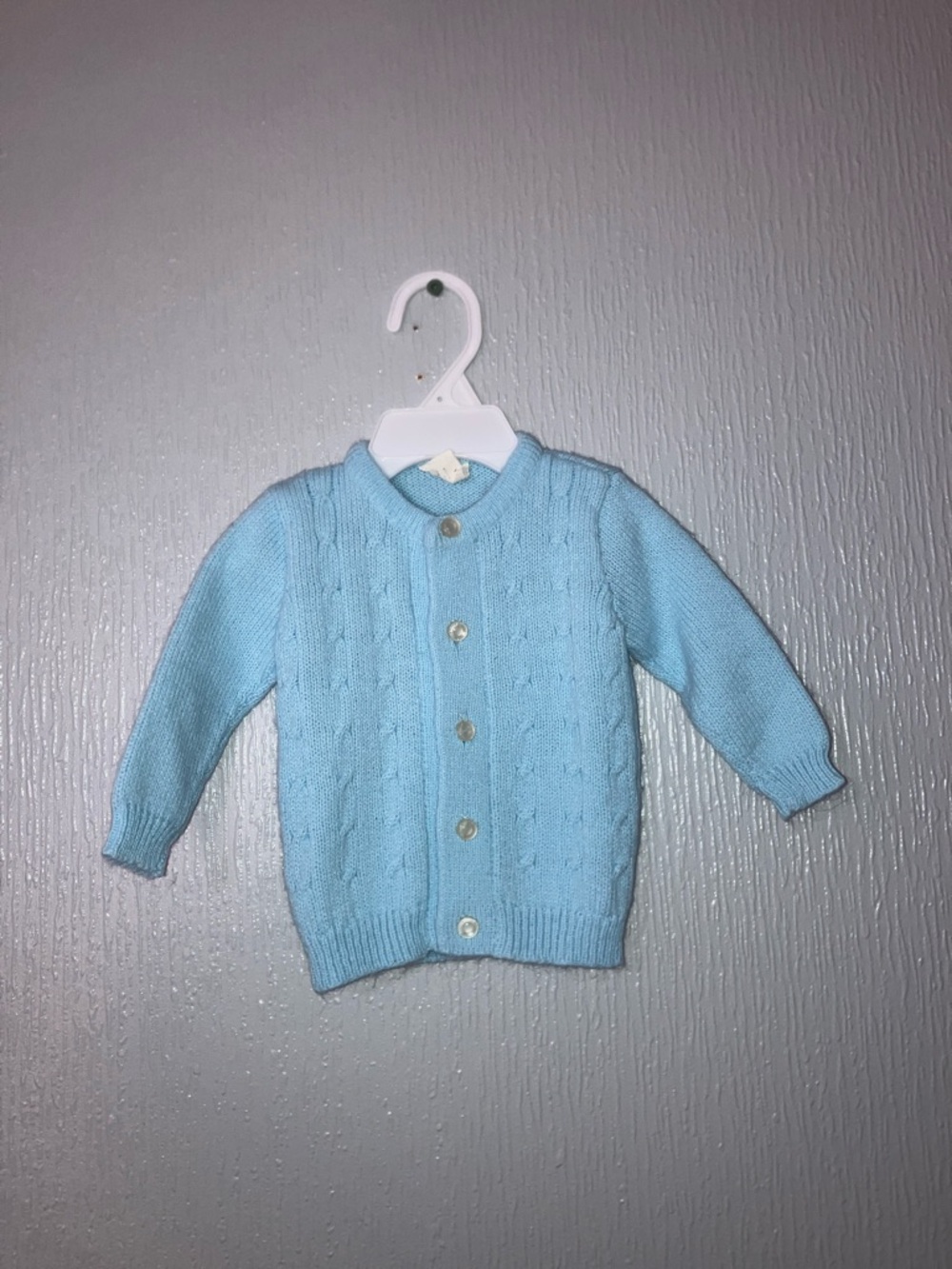 Vintage Blue Baby Sweater